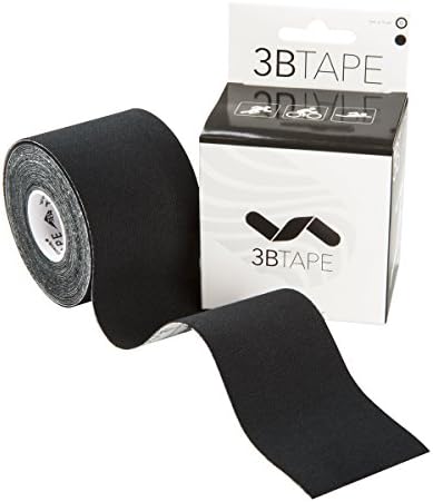 3B Scientific S-3BTBK Black Cotton Rayon Fiber Kinesiology Tape, 16' Length, 2" Width