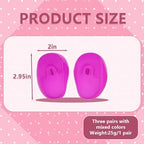 3 Pairs Soft Silicone Hair Dye Earmuffs Hair Coloring Ear Cover Shield Protective Cap Hair Treatment Ear Protectors Special for Salon Hairdressing Coloring Supply