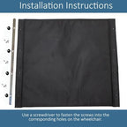 Wheelchair Replacement Seat Upholstery, 18 x 16 inches, Nylon, Universal Fit