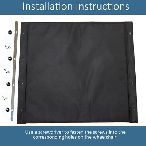 Wheelchair Replacement Seat Upholstery, 18 x 16 inches, Nylon, Universal Fit