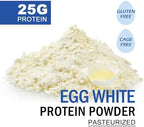 Talcufon Egg White Protein Powder 8 Oz Pasteurized No Additives, High Protein, Gluten-Free Ideal for Baking and Cooking, Unflavored 227G