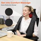 Neck Massager with Heat, Back Massager Deep Tissue, Electric 3D Kneading Massage Pillow for Pain Shiatsu Back and Shoulder Massager, Birthday Christmas Gift for Women Men Dad Mom