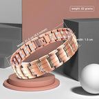 JEROOT Copper Magnetic Bracelets for Men, Pure Titanium Bracelet (3500Gauss Per Magnet), Men's Bracelet Lymphatic Jewelry Gifts