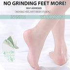 Zealburst Self Adhesive Invisible Heel Anti-Wear Sticker, Waterproof Anti Wear Foot Care Heel Protection Pad, Heels Stickers Transparent Thin for High Heels for Prevent Heels Rubbed(100PCS,1.7×2.6in)