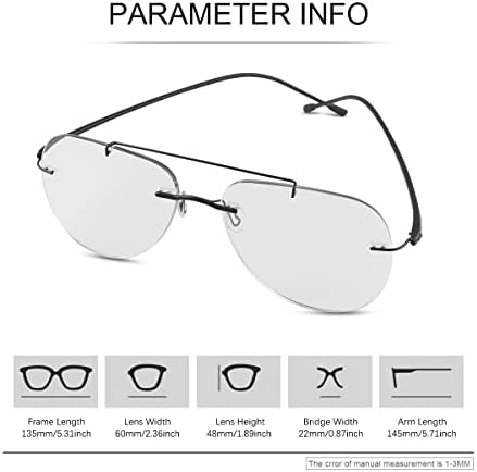 YIMI Photochromic Progressive Multifocal Reading Glasses for Men Women UV400 Computer Anti Blue Light Lightweight Eyeglasses