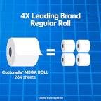 Cottonelle Ultra Clean Toilet Paper, 4 Mega Rolls = 16 Regular Rolls, Packaging May Vary
