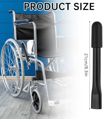 Brake Extenders for Wheelchair, 2PCS Handle Extension, Transport Chair Assistive Devices for Heavy Reclining Wheelchair (Black, 6.7 Inch)