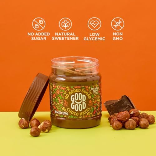 GOOD GOOD Belgian Choco Hazel & White Bunde - 12 oz (350g) - No Added Sugar - Low Glycemic - Keto Friendly - Gluten Free - Vegetarian Friendly (2 Pack)