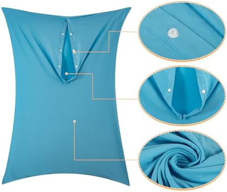 Sensory Body Sock for Kids, Full Body Sock Wrap for Autistic Children to Relieve Stress, Relaxing Sensory Compression Body Sack for Kids Sensory Processing Disorder for Kids Teen Adult, Blue