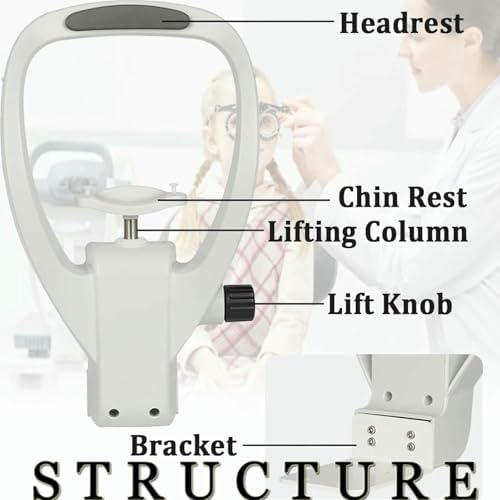 Vision Training Forehead Bracket,Chin Rest Forehead Support Optometry Accessories,Lifting Chin Bracket,Optometry Equipment Accessories,with Adjustment Height-