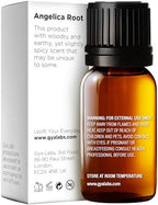 Gya Labs Angelica Root Essential Oil - 0.34 Fl Oz - for Hair, Skin, Diffuser, Aromatherapy & DIY Candle Making Scent