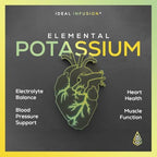 Potassium Citrate 1430mg - Heart & Kidney Health, Electrolyte Balance, Nerve Function - Elemental Potassium 500mg (240 Capsules) Vegan
