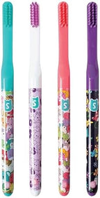 Brush Buddies Squishmallows Assorted Manual Toothbrushes, Soft Toothbrushes, Toothbrushes for Kids and Adults, 4PK