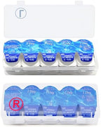 2 Pack Contact Lens Organizer Case,Each Hold 20 PCS, Total Hold 40 PCS, Portable Storage Case for Disposable Daily Contact Lenses, Storage Case with Labeled R&L for All Brand Cosmetic Contact Lens