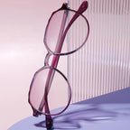 Large Frame Photochromic Sun Readers Polarized Stylish Readers Progressive Bifocal Reading Glasses Women Purple