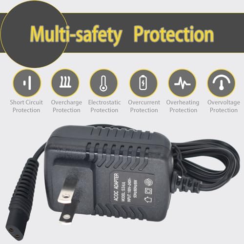 Replacment for BaByliss PRO Shaver FXFS2 Charger, 4.5V Power Adapter Compatible with BaBylissPRO Barberology Cordless Metal Double Foil Shaver FXFS2 Charging Cord