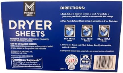 Dryer Sheets, Fresh Clean Scent, Twin Pack, 480 Sheets Total, 4-in-1 Reduces Wrinkles, Fights Static, Softens, Freshens