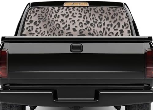 Generic Leopard Print Rear Window Decal for Trucks,Truck Rear Window Decals,Decals for Truck Car SUV,Vinyl Graphic Sticker, (66.93" x 22.44")