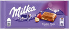 Milka Alpine Milk Chocolate with Raisins and Hazelnuts, 3.52-Ounce Bars (Pack of 10)