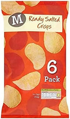Morrisons Ready Salted Flavour Crisps Multipack 6 x 25g