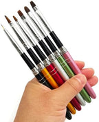 6 pcs/Set Dentist Tools Porcelain Shaping Brush Pen Silicone Dental Composite Porcelain Teeth Shaping Tools