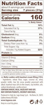 Gastone Lago Party Wafers Hazelnut Cream Filling 8.82 oz, 250g (Pack of 2) (Hazelnut, 2-Pack)