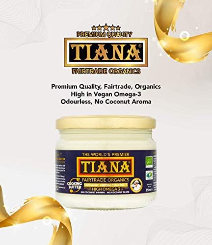Tiana Organic High Omega 3 Coconut Butter 250 ml