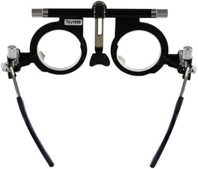 Optical Optic Trial Lens Frame Optical Optometry Trial Lens Frame PD 50-80mm, Eye Test Glasses Frame Adjustable Temple Length and Nose Rest，Optometry Optician Use