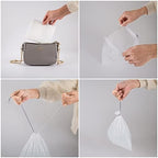 Pack of 25 Disposable Travel Vomit Bags with 2 pcs Super Absorbent Pads, Leak Resistant Portable Nausea Bags