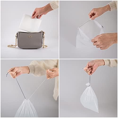 Pack of 25 Disposable Travel Vomit Bags with 2 pcs Super Absorbent Pads, Leak Resistant Portable Nausea Bags