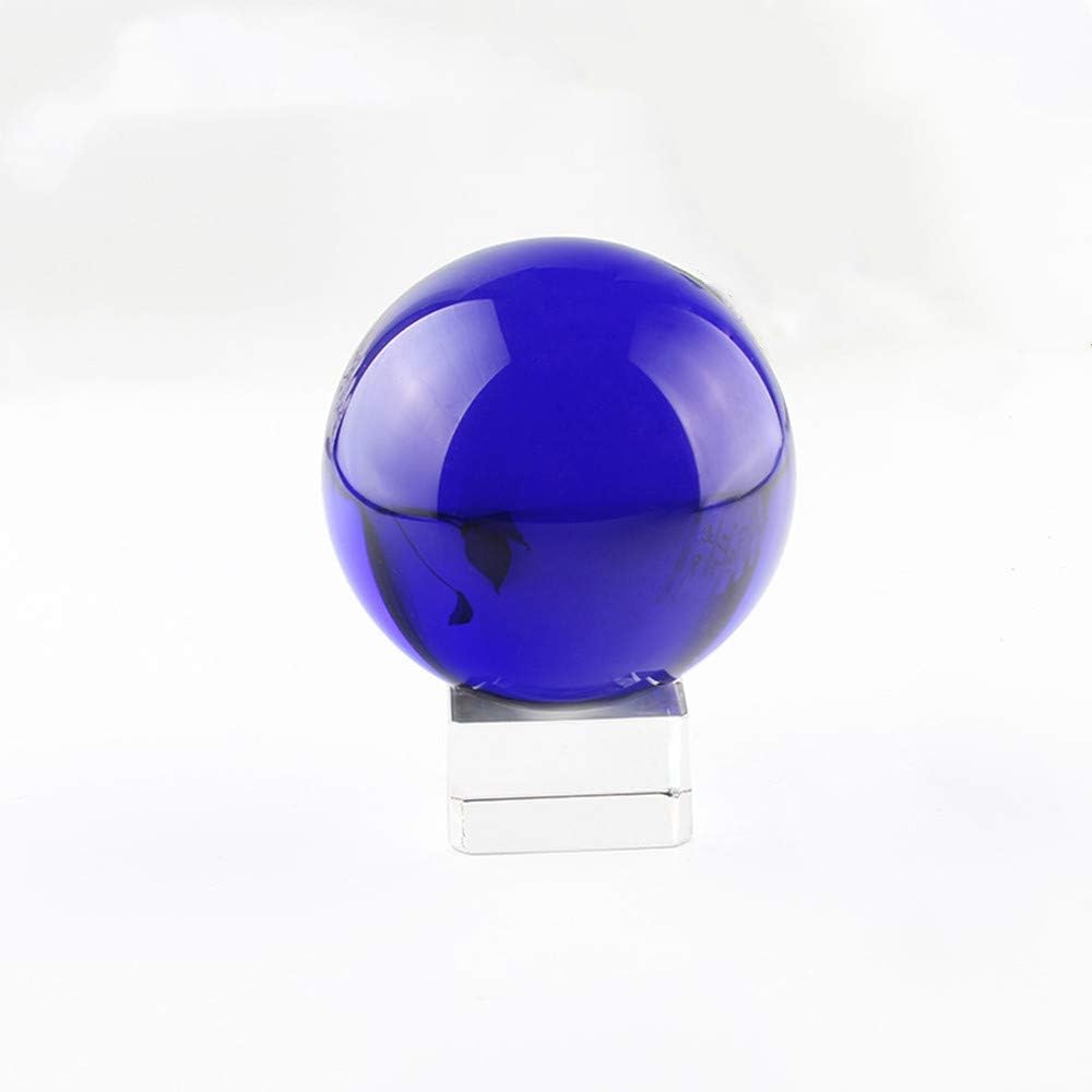 Blue K9 Crystal Ball with Stand, 2 Inch, Modern Home Decor, Photography, Meditation, Easter Gift