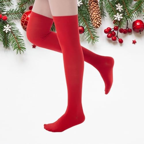 Women High Socks Over Knee Stockings Extra Long Stretchy Sock for Daily Wear Halloween Dress up