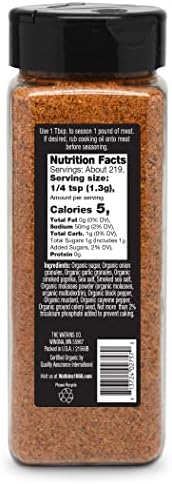 Watkins 1868 Organic Grilling Sweet and Savory Rub Seasoning, Bulk 10 oz (Pack of 1)