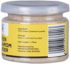 Ground Cardamom 1.76 oz (50g) | Fresh, Aromatic and Flavourful | Cardamom ground from fresh cardamom seeds | aka Elaichi, Cardamon | by Yogi's Gift ®
