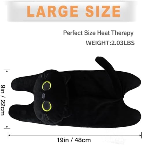 Microwave Heating Pad for Cramps Pain Relief, 19 * 9" Microwavable Heating Pads for Back, Neck Shoulder, Cute Microwave Heating Pad Stuffed Animal, Moist Heat Pack, Lavender