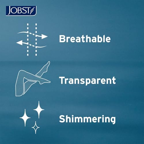 JOBST UltraSheer Knee-High 30-40 mmHg SoftFit Band Closed Toe Compression Stockings for Women, Medical Compression For Varicose and Spider Veins, Helps Prevent Swelling