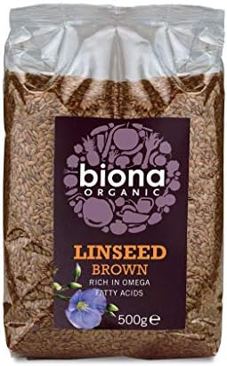 Biona Organic Linseed Brown 500g - Pack of 6