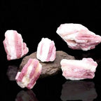 Healing Crystal Raw Stone Natural Plum Blossom Tourmaline Raw Stone Rough Crystal Rocks for Home Decoration Woman Gift Tumbling Cabbing Polishing Fountain Rocks,0.11~0.15 Pound