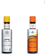 Kingston: Angostura Bitters Original and Orange Bitters (Combo- Pack) - 4oz Bottles, Aromatic and Citrus Infused. Bundled in Kingston safe packaging