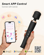 Toendi Premium Massager Tools for Beginners AI-Sync App Control Body Massager with 8 Speeds & 5 Modes, 360° Head Massager Waterproof Massager, Massage Wand for Women, Men, Couple