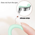 Daily Contact Lens Wearing Aids - Soft Silicone Remover and Insertion Tool Set Includes Tweezers, Case and Plunger Suction Cup (Green)