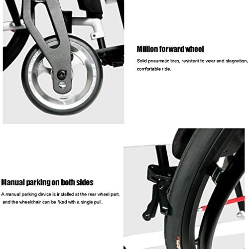Drive Lightweight Sports Wheelchair with Handbrakes and Quick Release Rear Wheels Shock Absorber Trolley,White