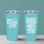 Dentist Christmas Gifts for Women, Best Dentist Gifts, Dentists Appreciation Gift, Dental Gift for Coworker, Funny Dentists Tumbler 20 oz Stainless Steel