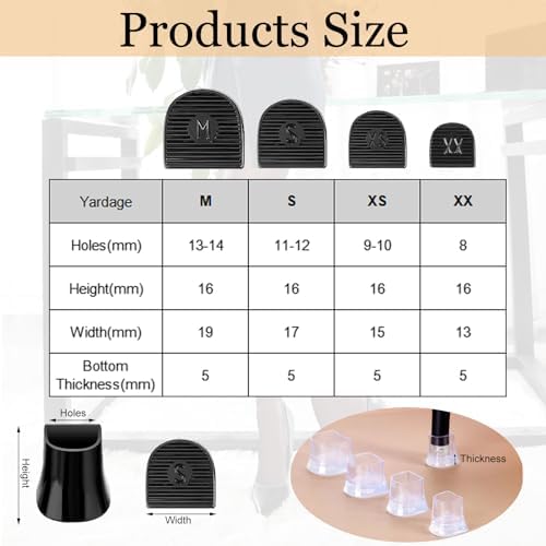 8 Pairs High Heel Protectors, Non-Slip Anti-Noise Heel Caps for High Heel,High Heel Cap for Wedding,Grass,Gravel,Wetlands,Wooden,Tile Outdoor&Indoor Events,Heel Tips & Heel Stoppers for Stiletto