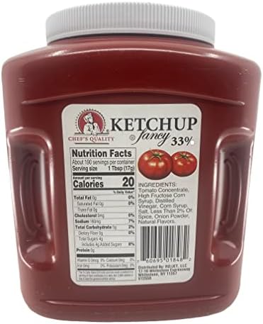 Chef's Quality Fancy Ketchup 33% - 114 oz Jug