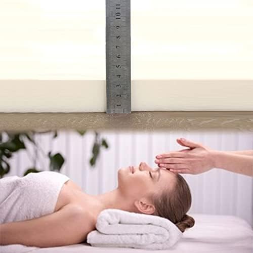 KKCD Beauty Salon Mattress with Removable Cover Massage Table Mattress Protector with Breath Hole Non-Slip Spa Bed Mattress Pad Plush Lash Bed Cushion Only (Without Bed),Pink 3cm,75x190cm