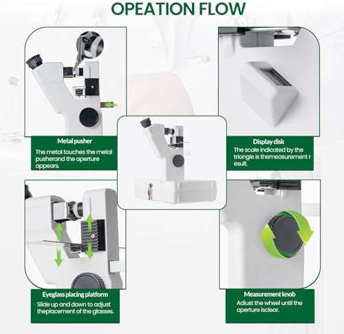 Portable Manual Lensmeter Optical Instrument Focimeter Optometry Machinemanual Lensometer Lens Test Machine DC/AC Powered CP-1B