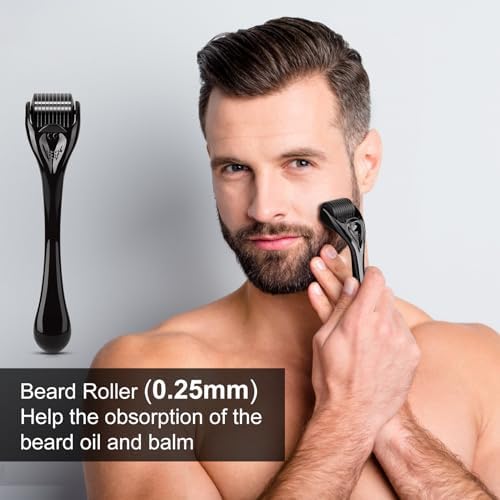 MALE GOD Beard Kit, Beard Growth Kit w/Natural Ingredients Beard Oil & Balm, Men's Care & Grooming Set w/Beard Growth Oil, Comb, Anniversary | Birthday Gifts for Men, Him, Husband, Boyfriend, Dad