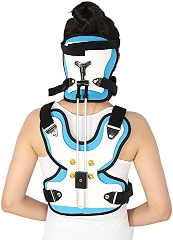Adjustable Cervical Thoracic Orthosis Fixation Cervical Vertebra Rehabilitation Support for Post Trauma Arthritis Acute Pain Surgery Fractures Fixation Rehabilitation Fracture Support