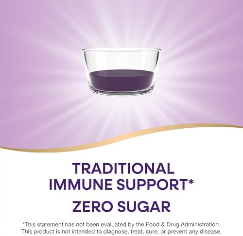 Nature’s Way Sambucus Zero Sugar Traditional Immune Syrup, Highly Concentrated Black Elderberry Extract, Traditional Immune Support*, with Superfood Antioxidants(1), 4 Fl Oz (Packaging May Vary)